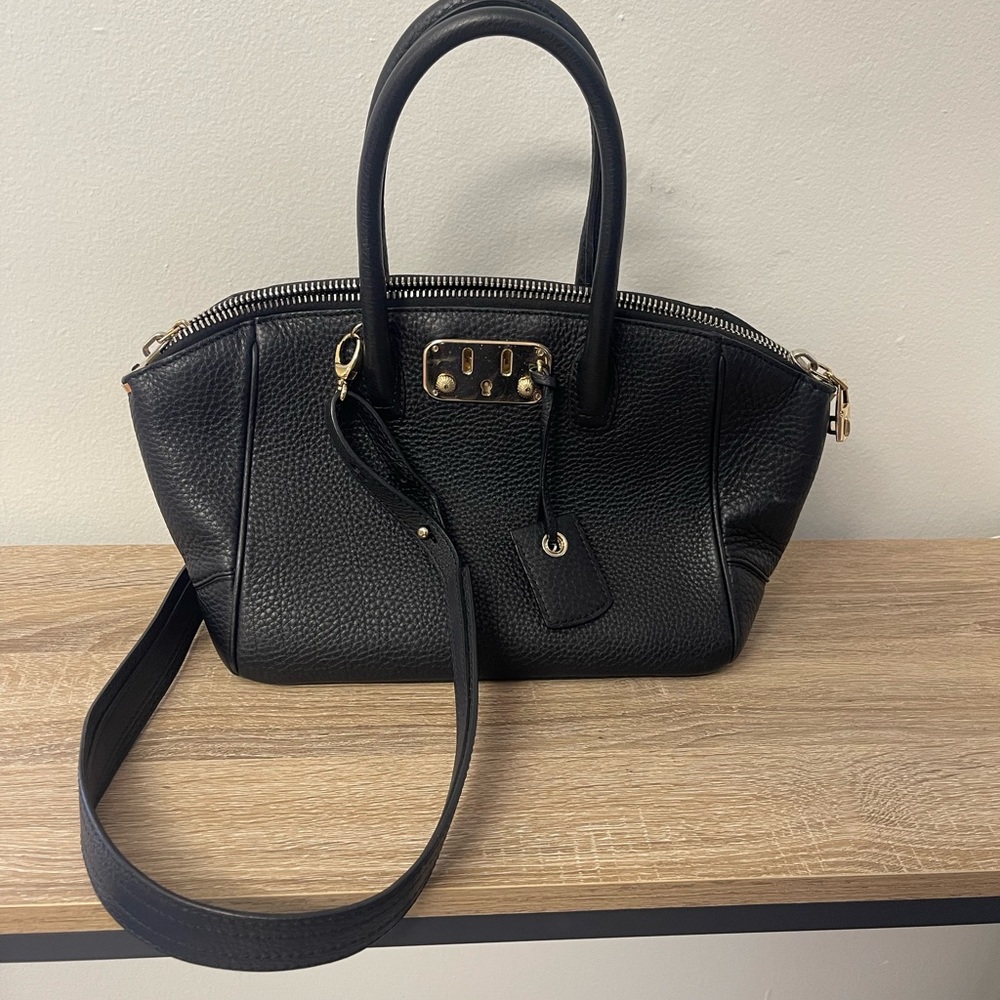 Brera First Edition Black Leather Handlebag